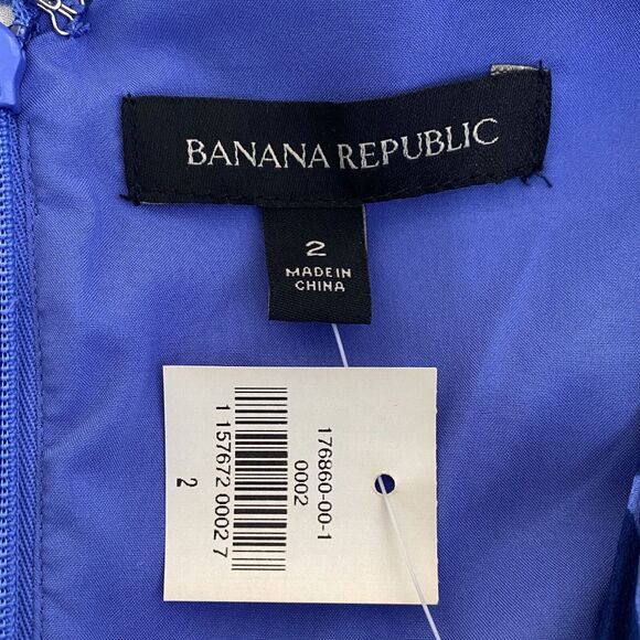 New Banana Republic Strappy Crossover Vee Pocket Dress Women's Size 2 - Picture 3 of 9